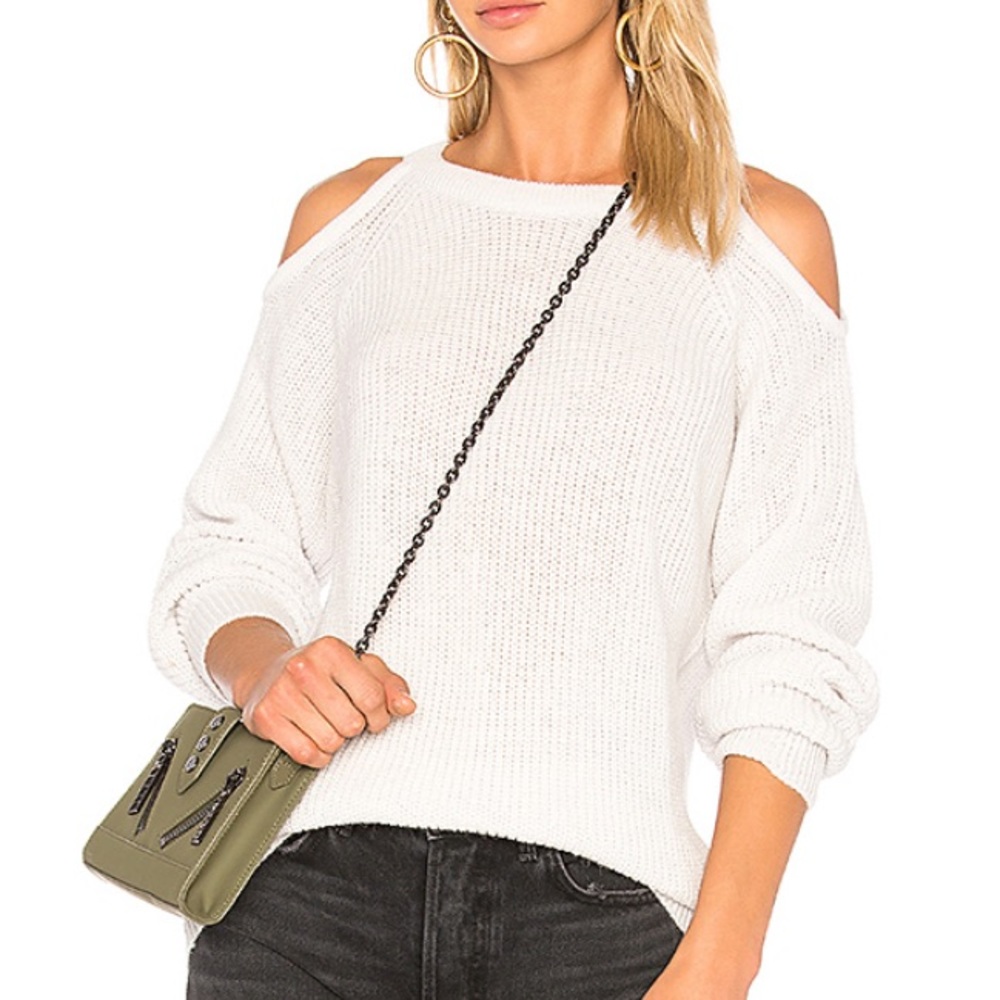 IRO LINEISY cold-shoulder Sweater size small lilac